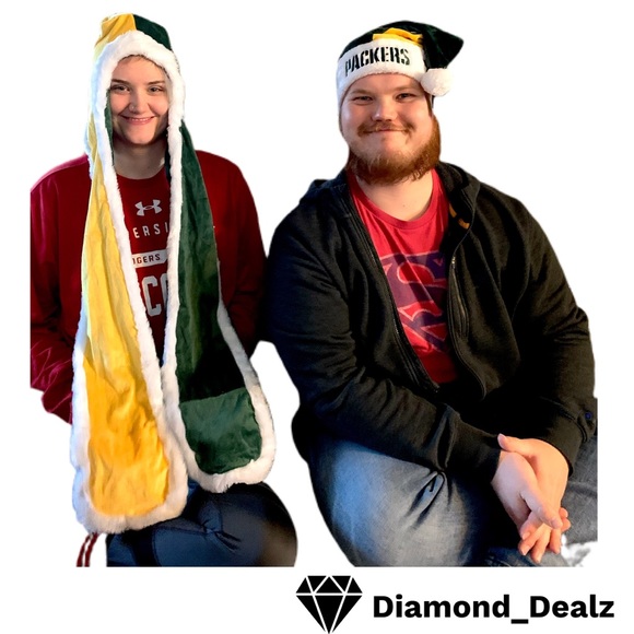 NFL PACKERS SANTA HAT NWT / 1 LEFT - Picture 6 of 8